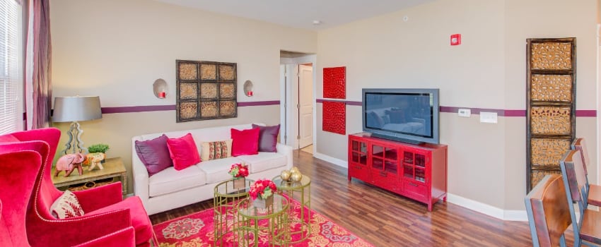 Living room in Westfield apartment